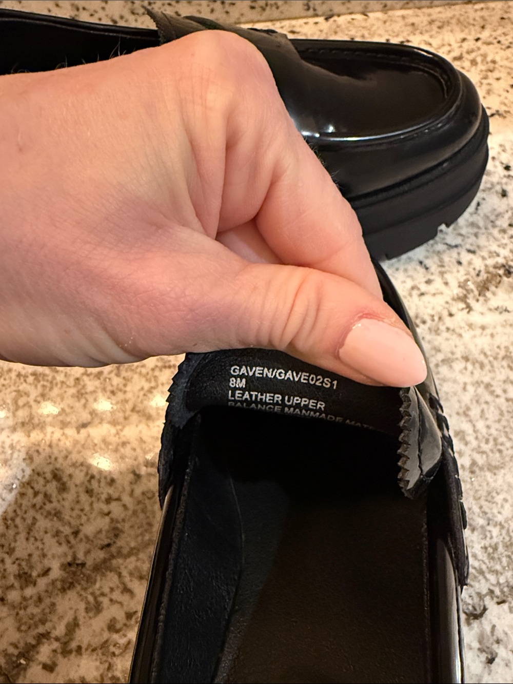 Steve Madden Black Patent Platform Penny Loafers - Picture 4 of 4